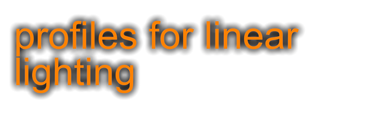 profiles for linear lighting